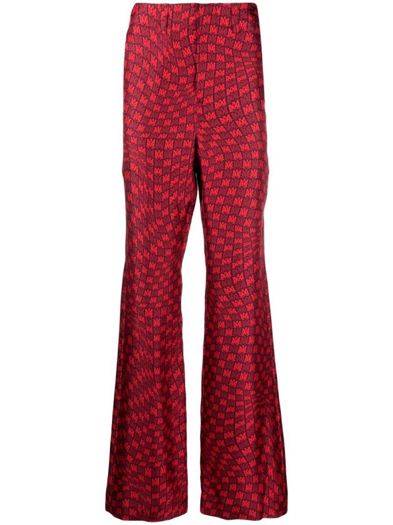 AMIRI MA Warp silk flared trousers von AMIRI