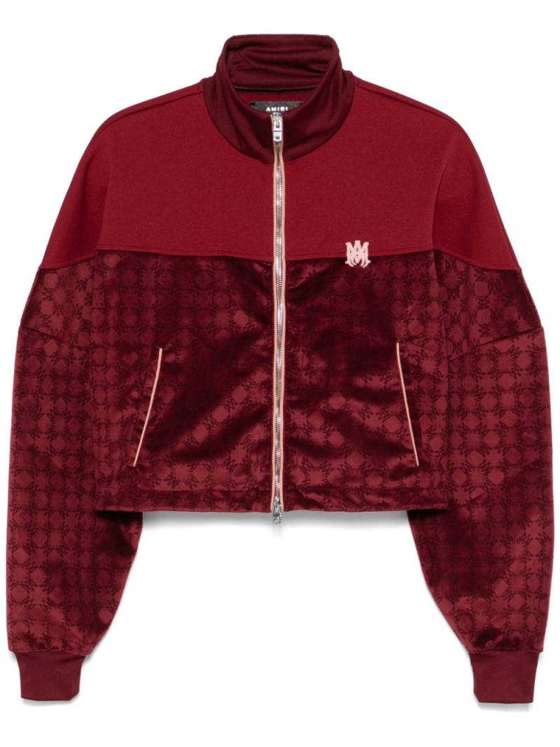 AMIRI MA-monogram velvet jacket - Red von AMIRI