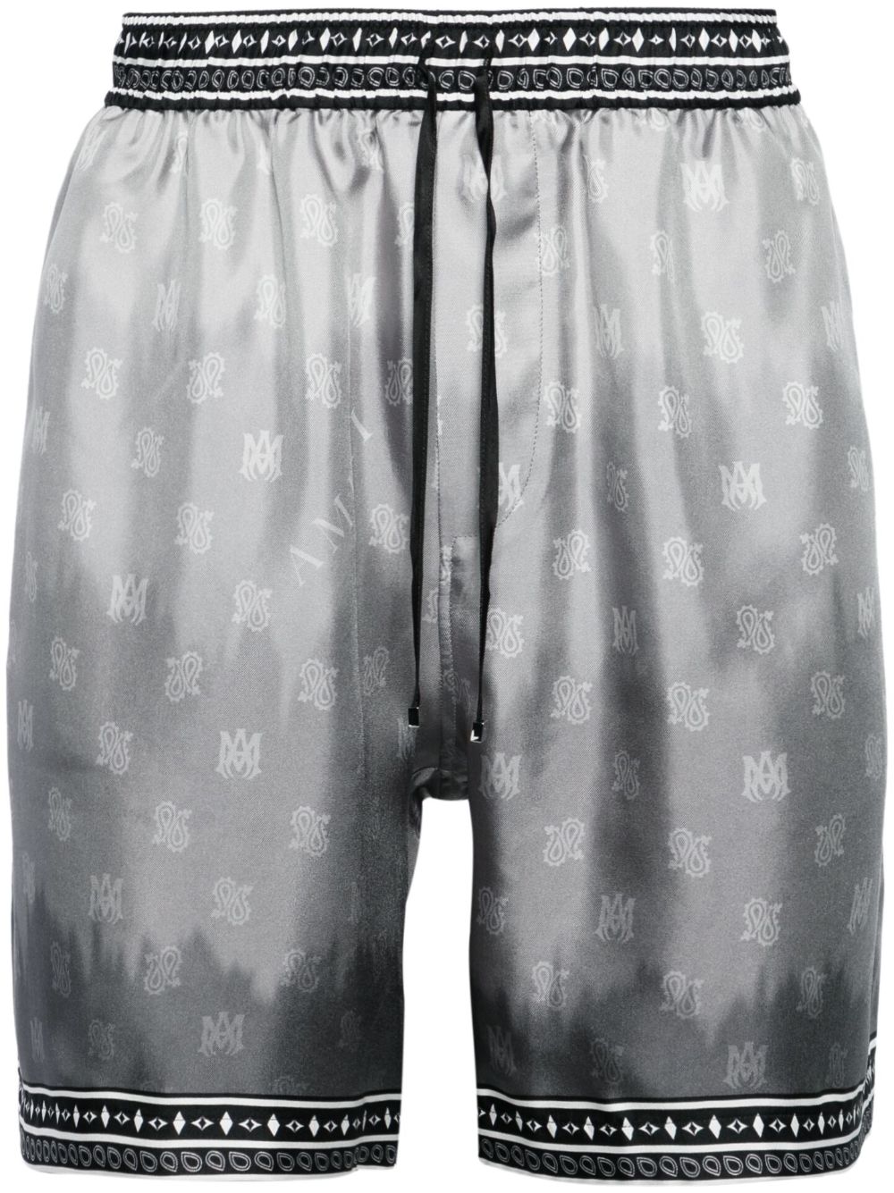 AMIRI MA paisley-print silk shorts - Grey von AMIRI