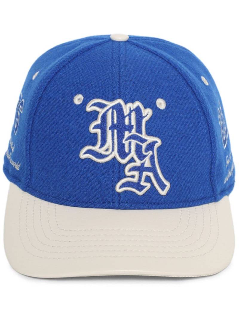 AMIRI Ma Spirit logo-embroidered cap - Blue von AMIRI