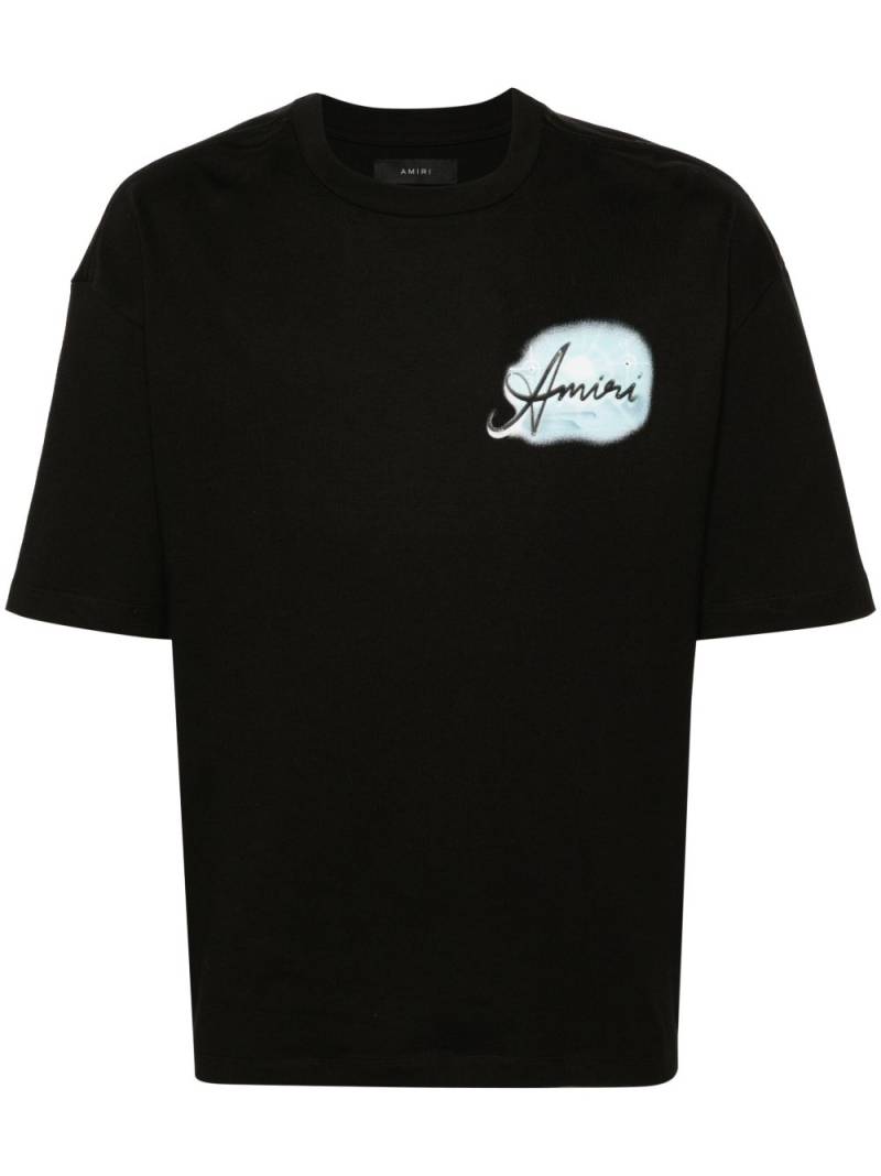 AMIRI Paradise Airbrush cotton T-shirt - Black von AMIRI