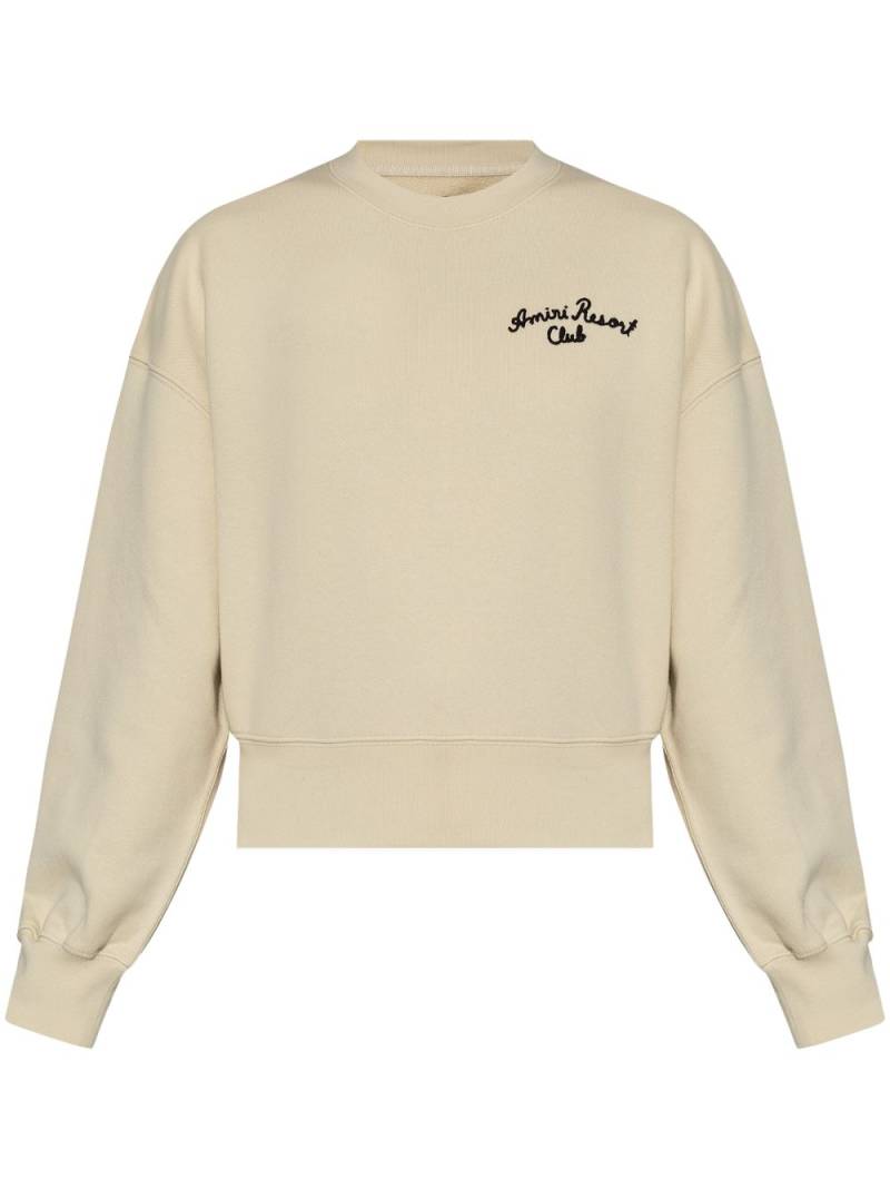 AMIRI Resort Club cotton sweatshirt - Neutrals von AMIRI