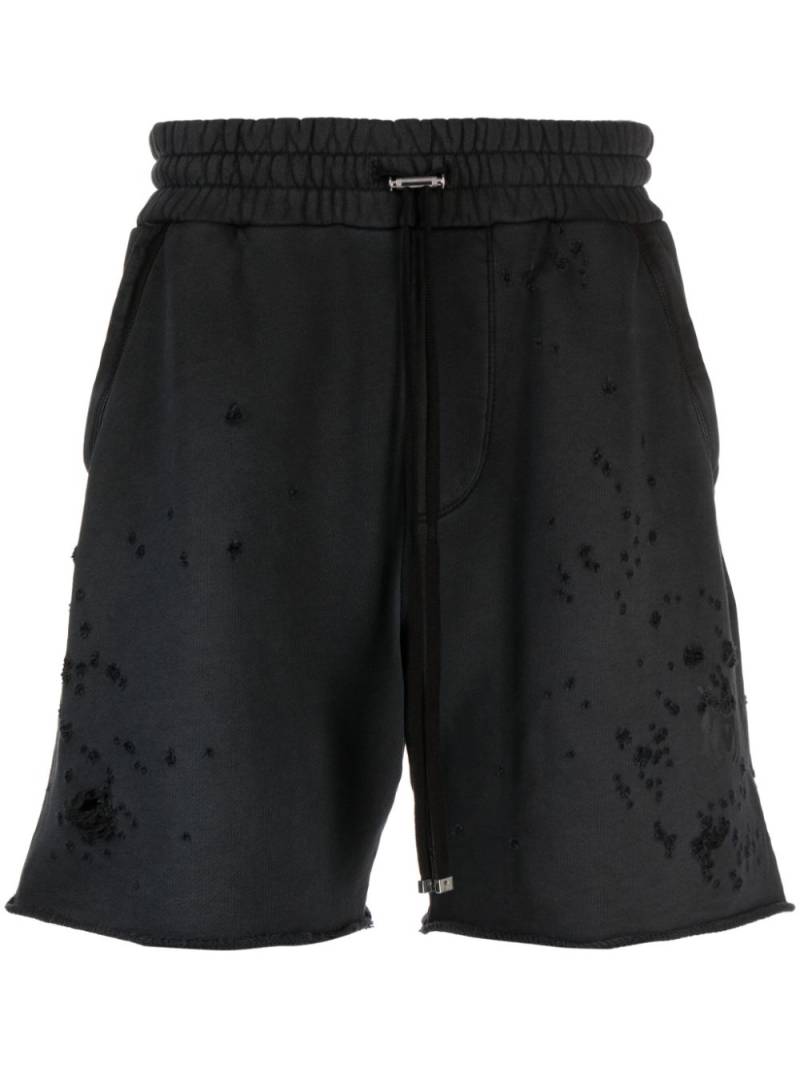 AMIRI Shotgun distressed shorts - Black von AMIRI