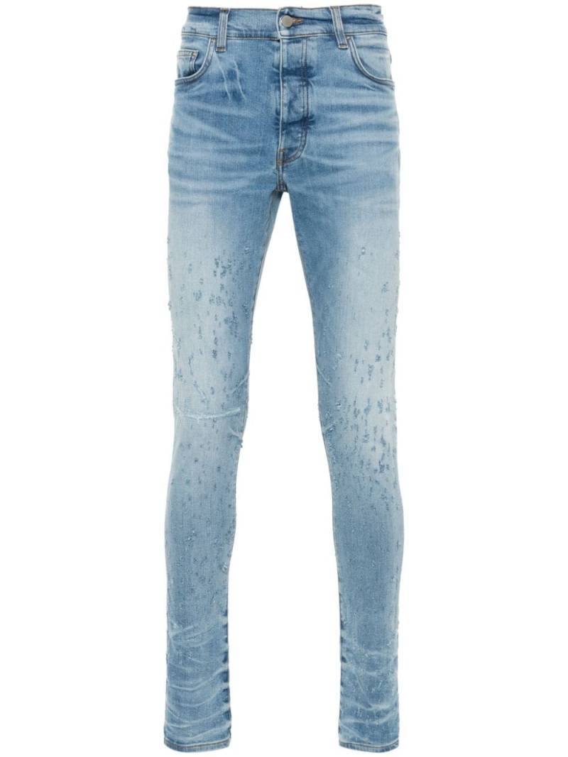 AMIRI Shotgun ripped skinny jeans - Blue von AMIRI