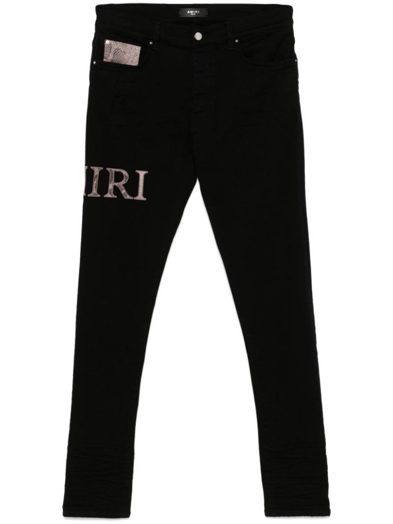 AMIRI Snake Logo jeans - Black von AMIRI