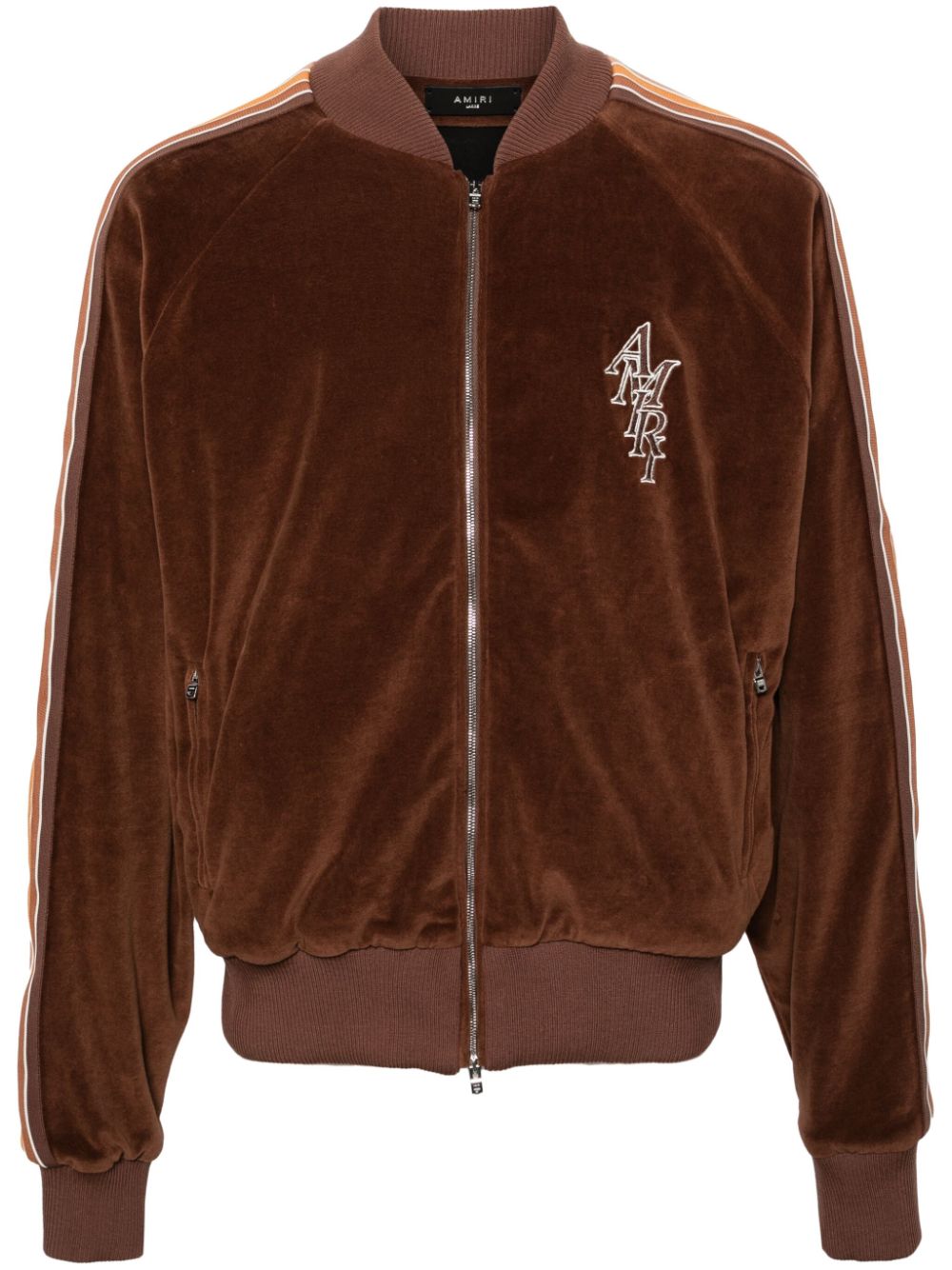 AMIRI Stack velvet track jacket - Brown von AMIRI