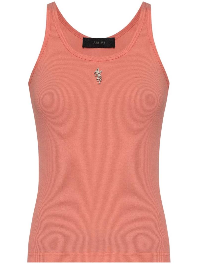 AMIRI Stacked ribbed tank top - Pink von AMIRI