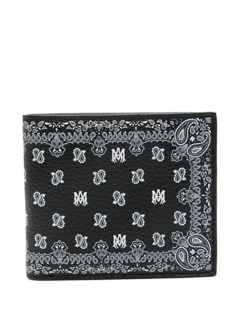 AMIRI bandana bi-fold wallet - Black von AMIRI