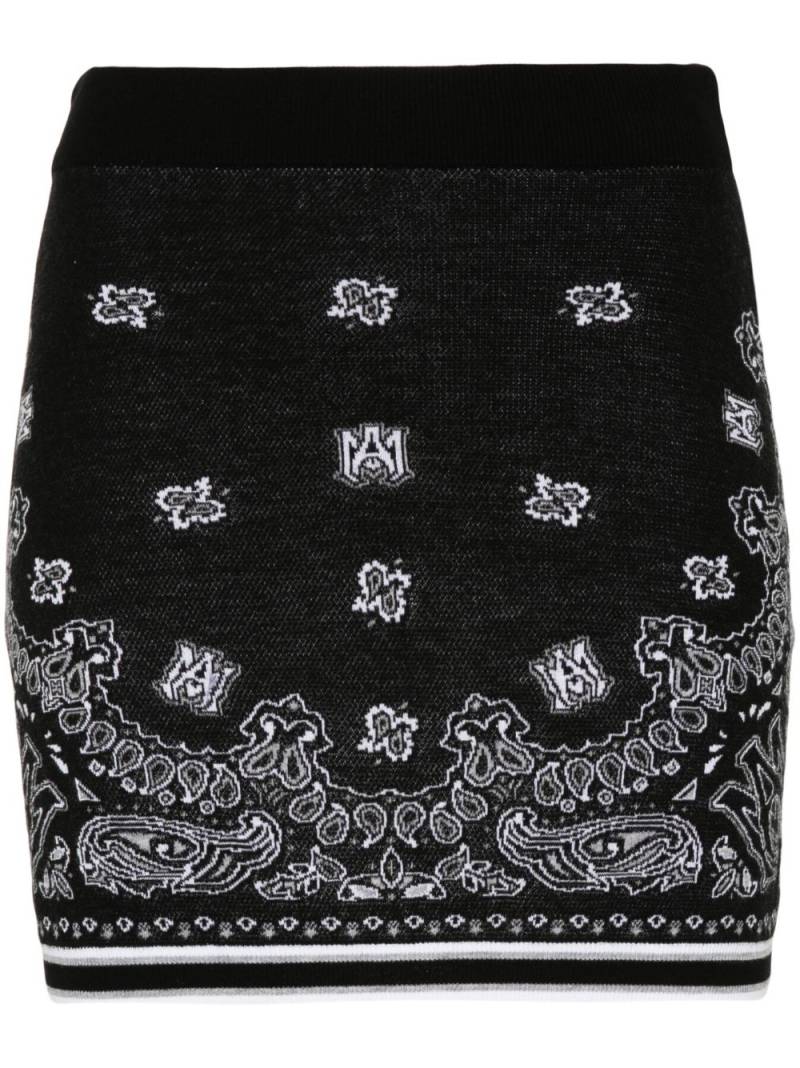 AMIRI bandana mini skirt - Black von AMIRI