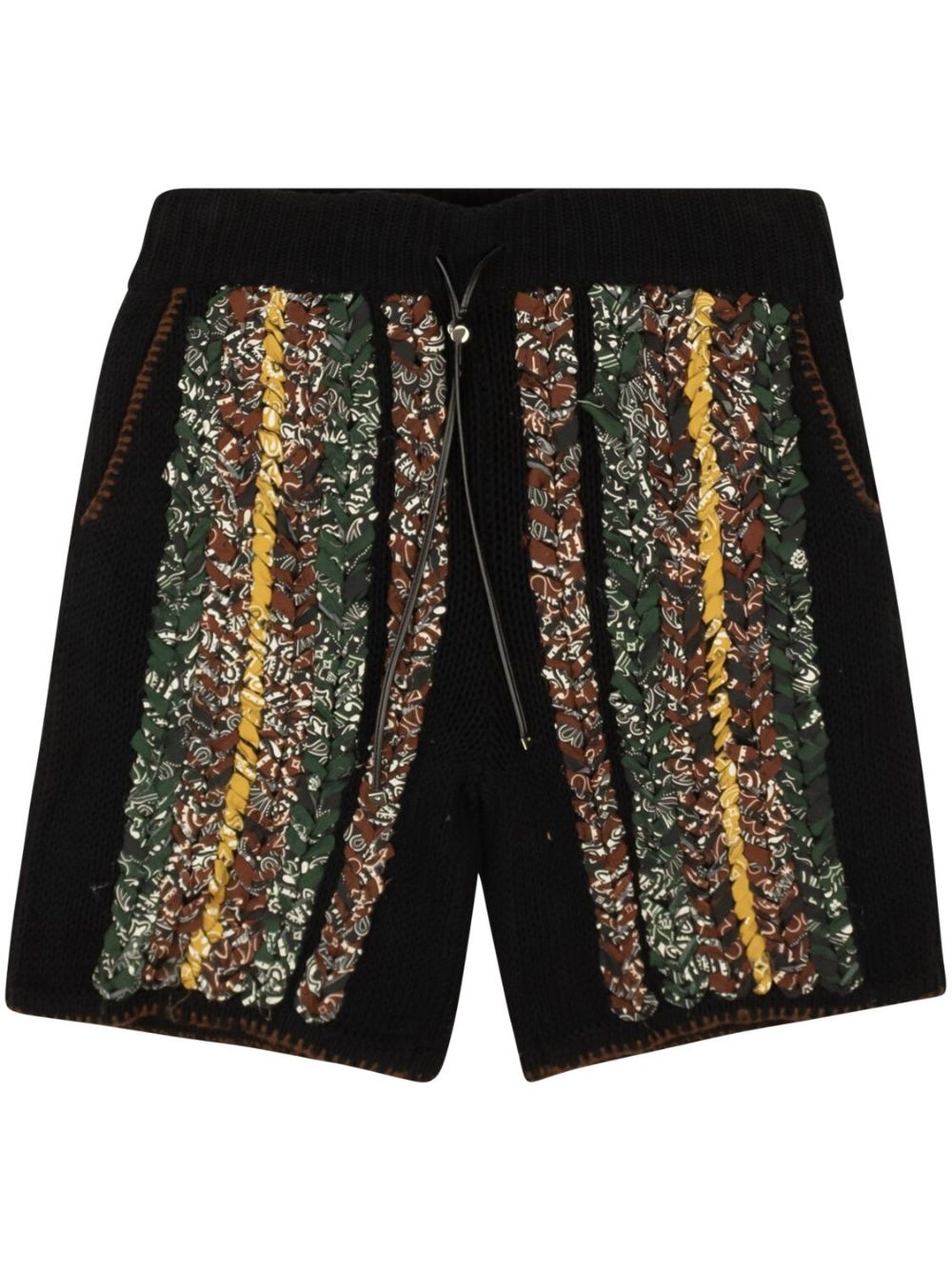 AMIRI bandana-print braided shorts - Black von AMIRI