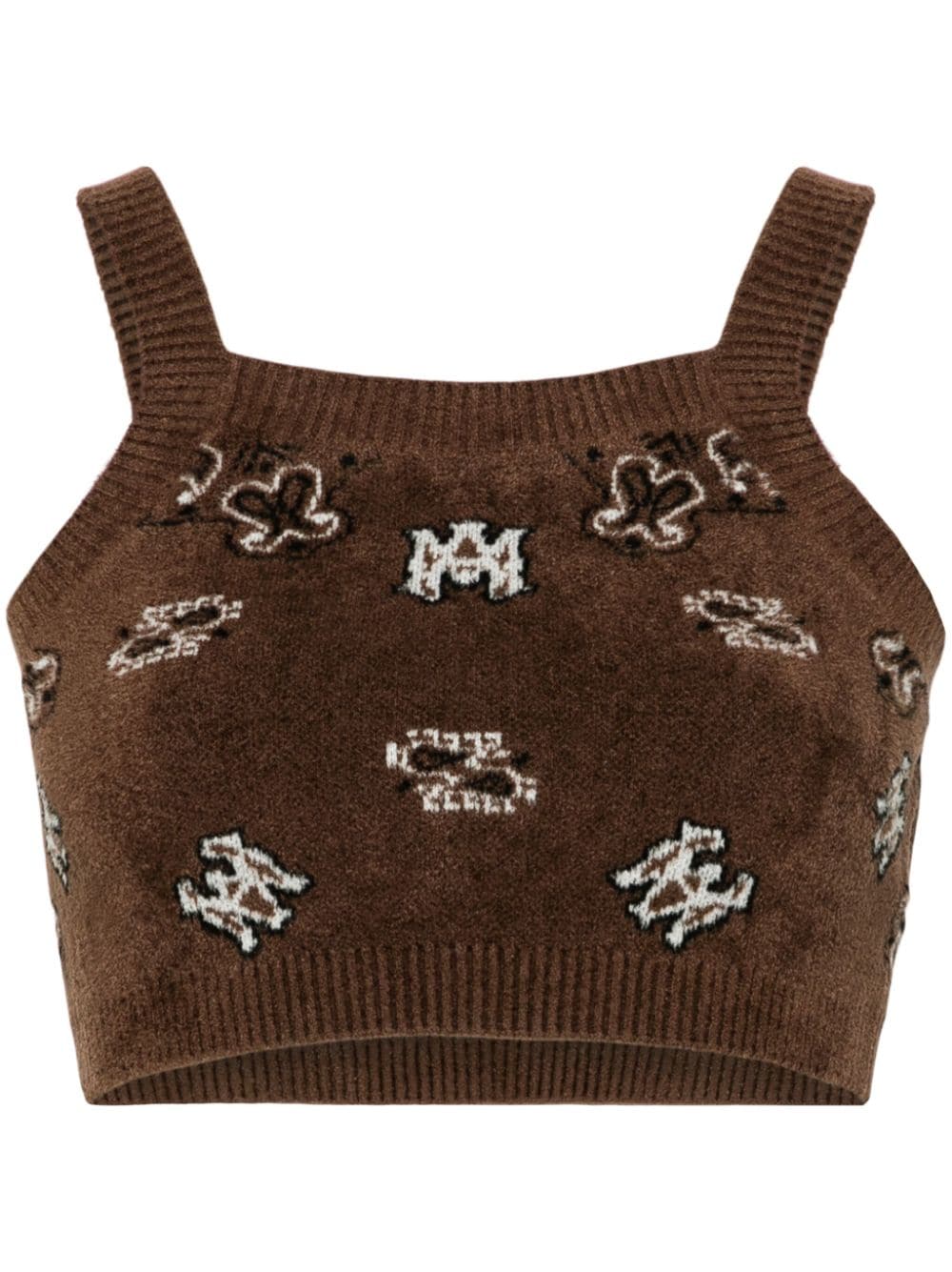 AMIRI bandana-print terry-cloth tank top - Brown von AMIRI