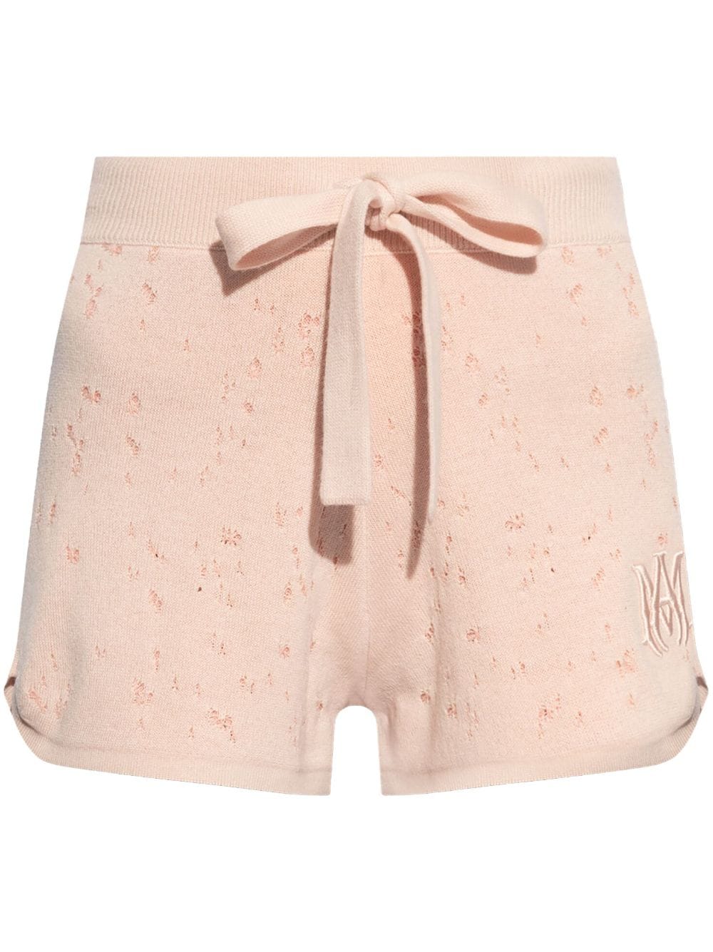 AMIRI cashmere embroidered logo shorts - Pink von AMIRI