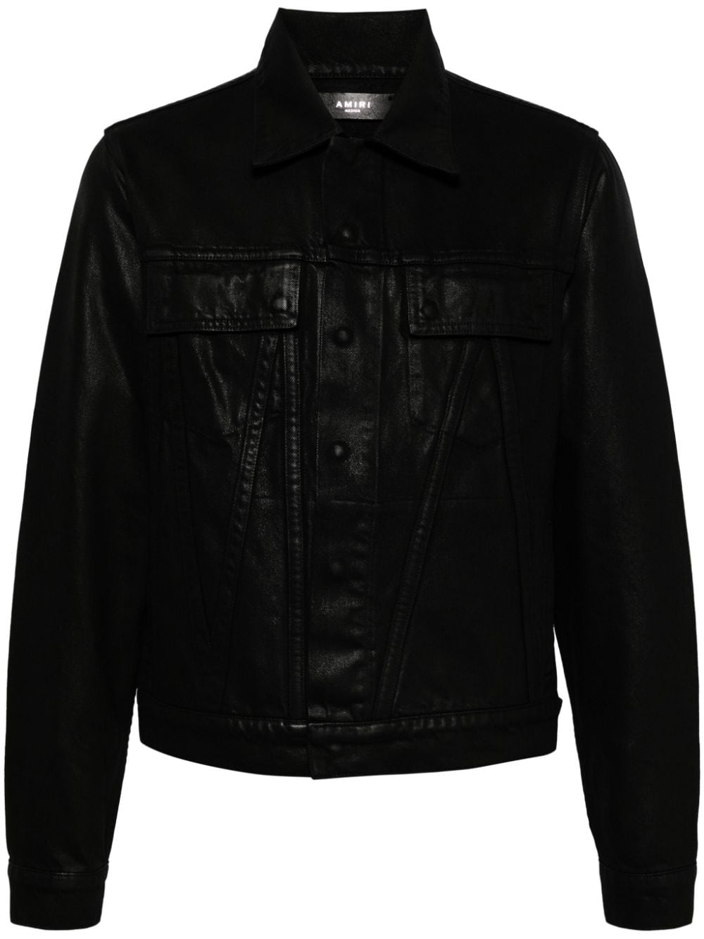 AMIRI coated denim jacket - Black von AMIRI