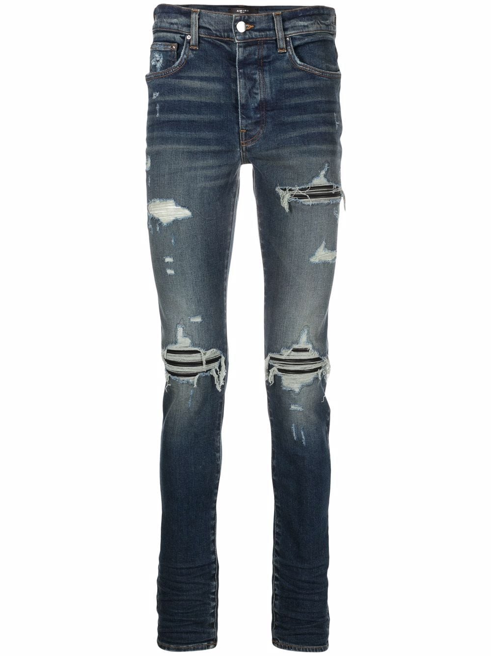 AMIRI distressed skinny fit jeans - Blue von AMIRI