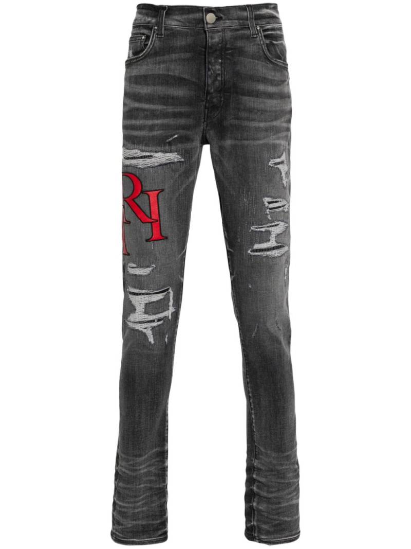 AMIRI distressed skinny jeans - Black von AMIRI