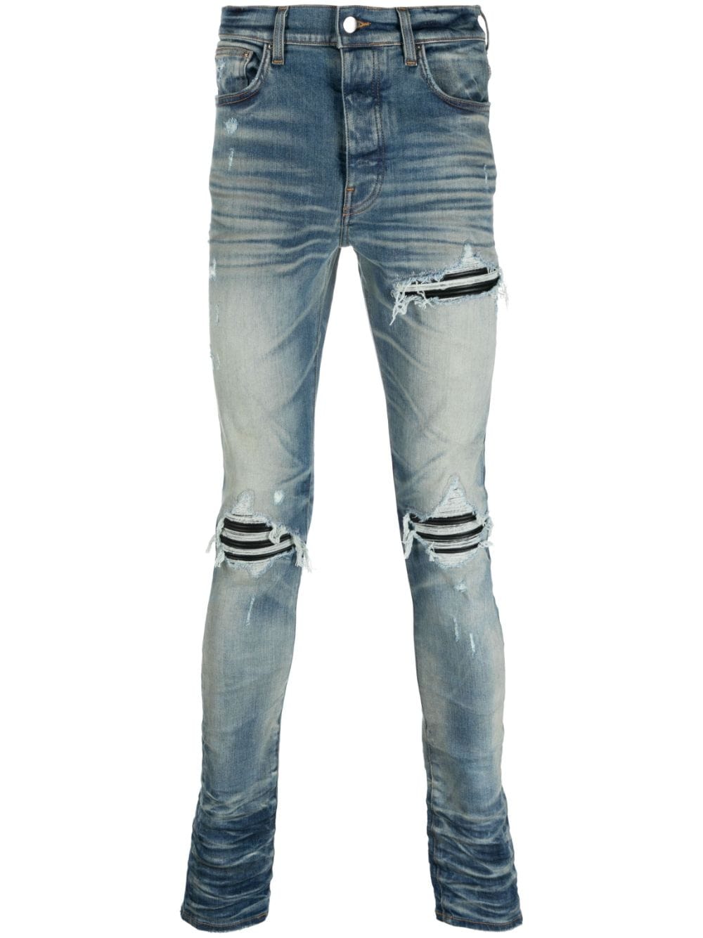 AMIRI distressed skinny jeans - Blue von AMIRI