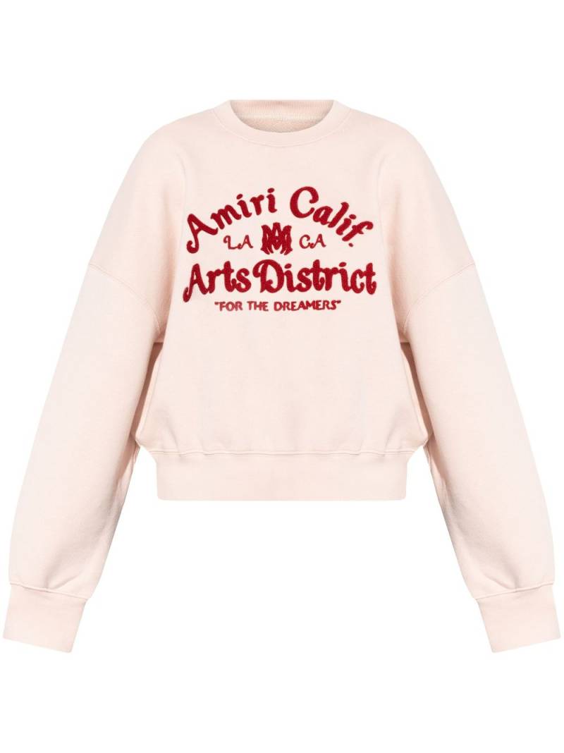 AMIRI embroidered logo sweater - Pink von AMIRI