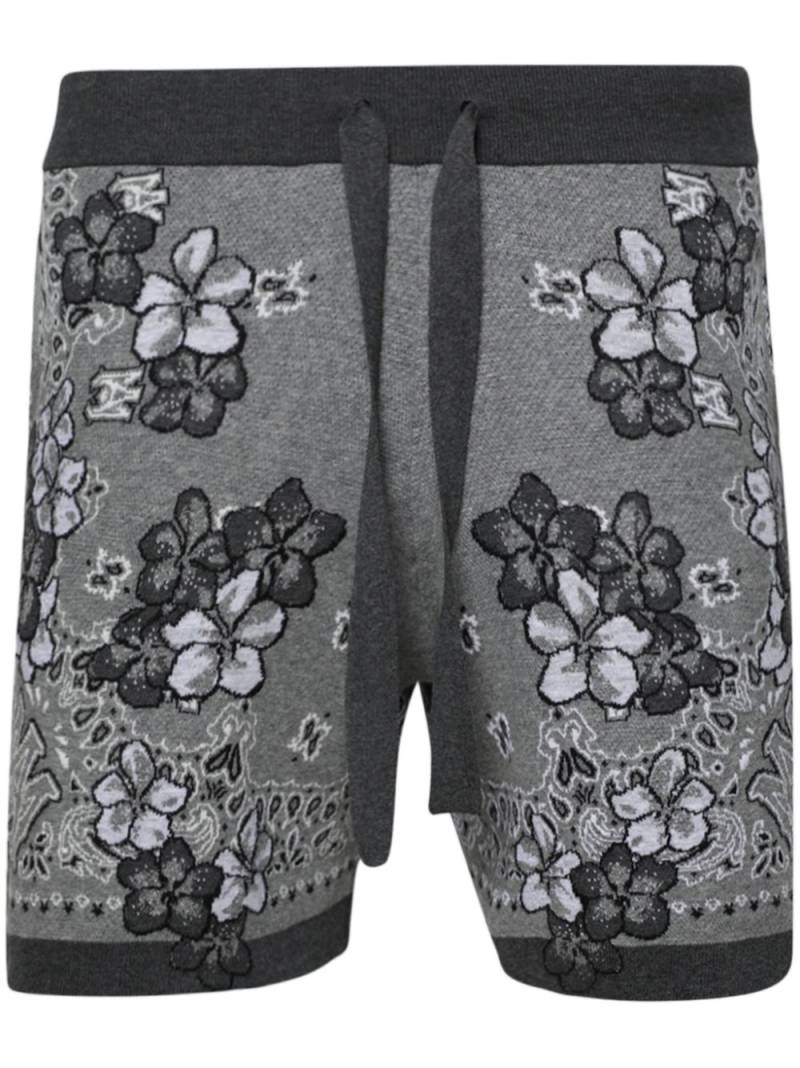 AMIRI floral-print cotton shorts - Black von AMIRI