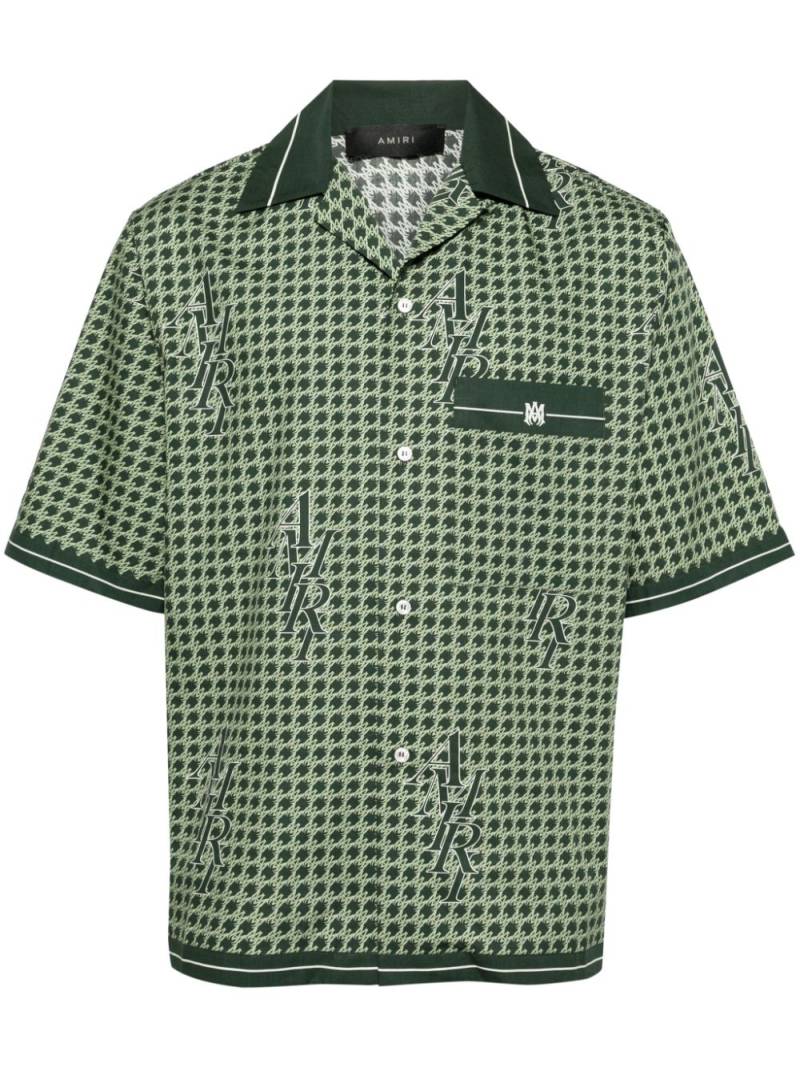 AMIRI houndstooth-pattern shirt - Green von AMIRI