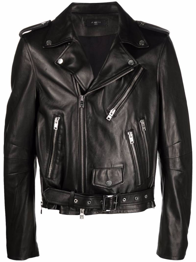 AMIRI leather biker jacket - Black von AMIRI