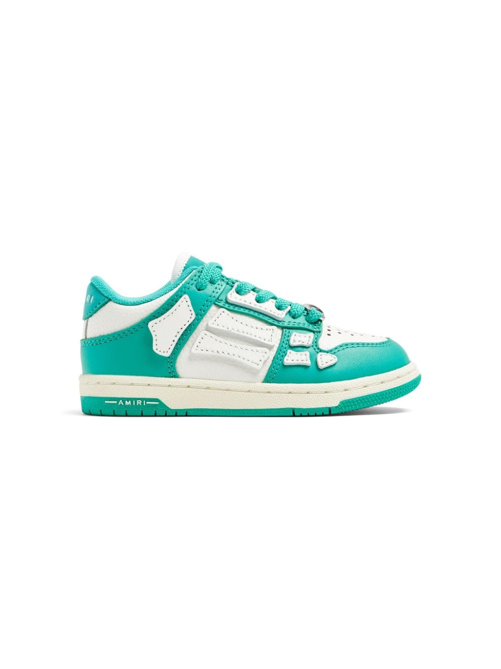 AMIRI logo-appliqué leather sneakers - Green von AMIRI