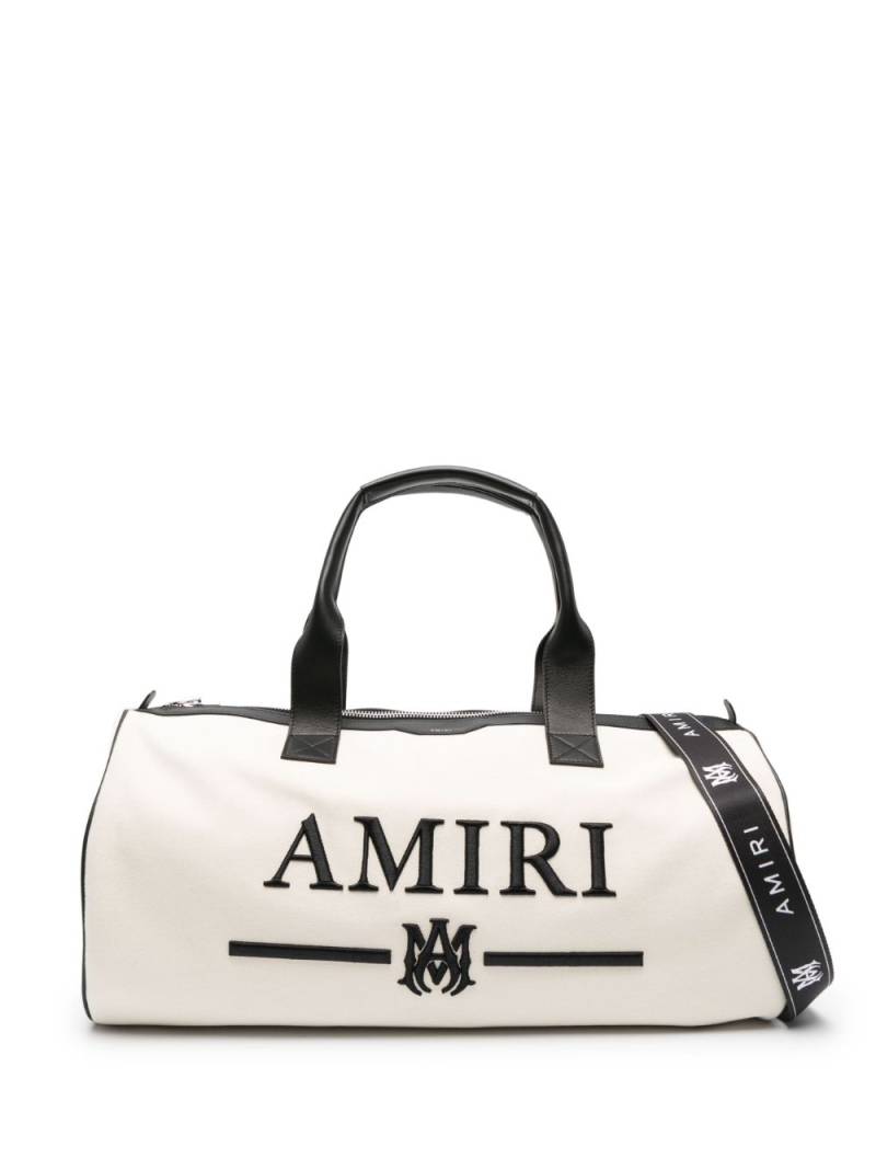 AMIRI logo-embroidered two-tone holdalls - Neutrals von AMIRI