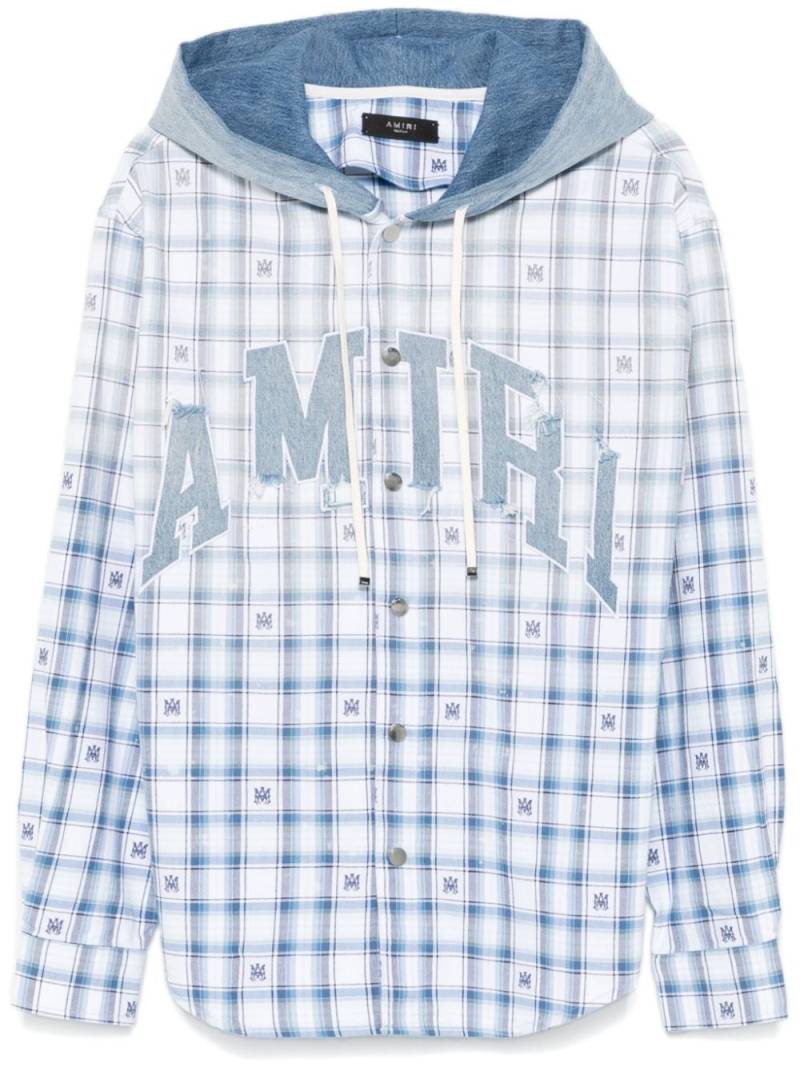 AMIRI logo-patch shirt - Blue von AMIRI