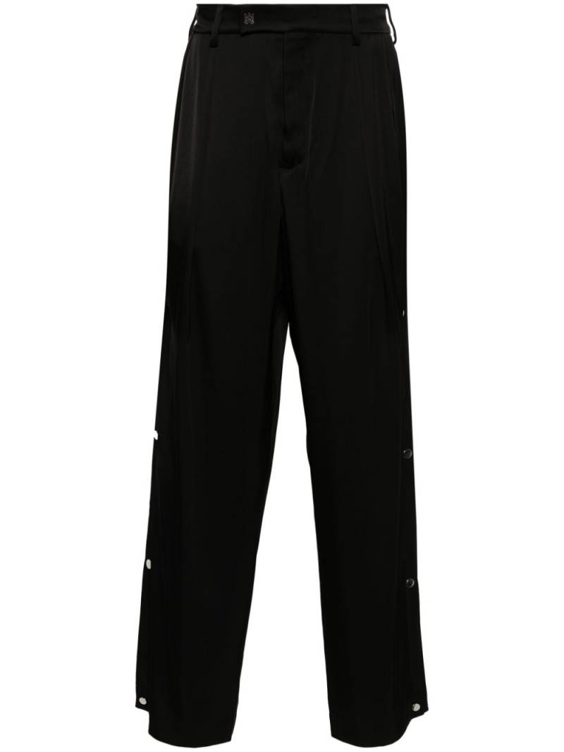 AMIRI logo-plaque straight-leg trousers - Black von AMIRI