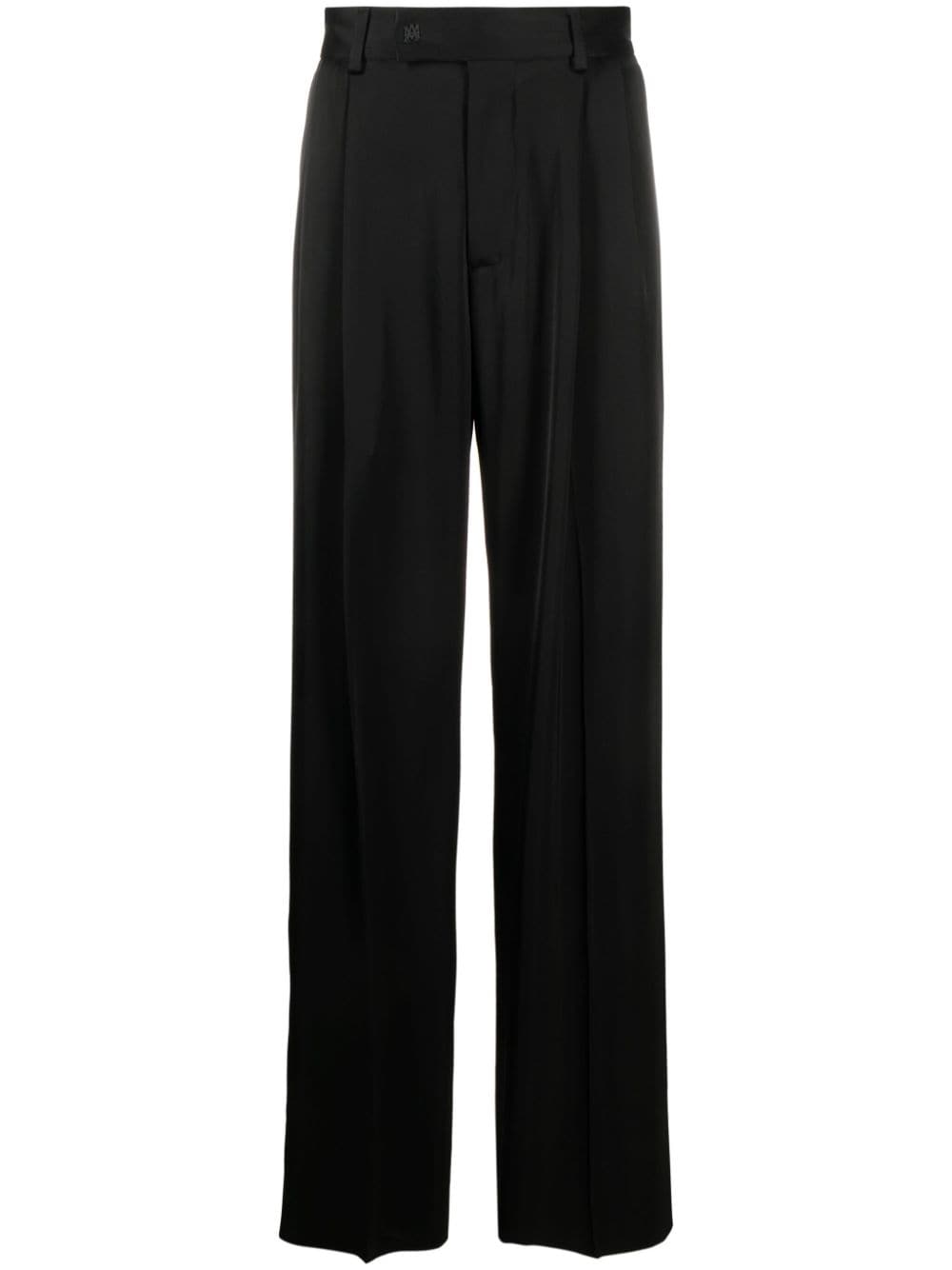 AMIRI logo-plaque straight-leg trousers - Black von AMIRI