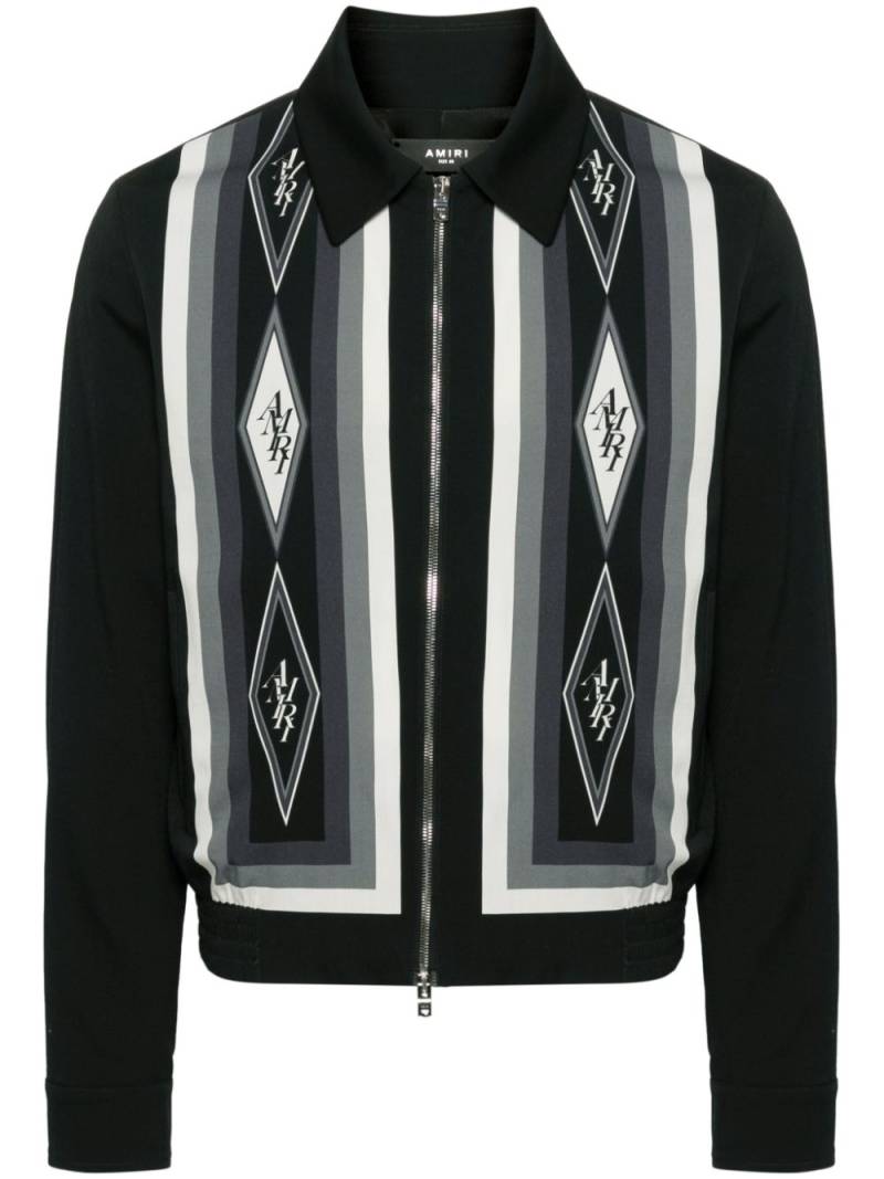 AMIRI logo-print bomber jacket - Black von AMIRI