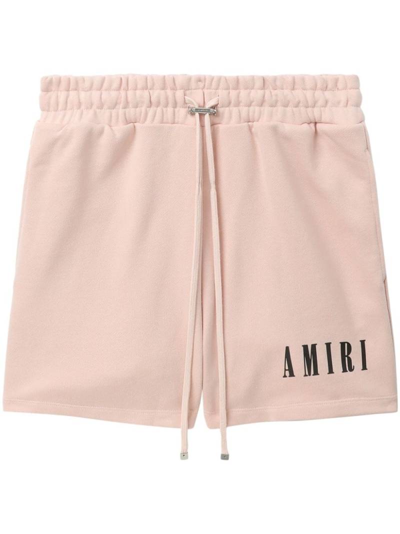 AMIRI logo-print cotton shorts - Neutrals von AMIRI