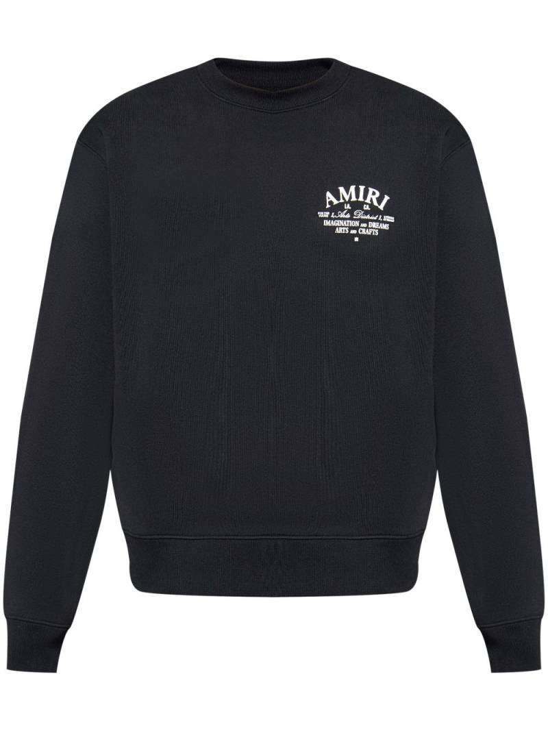 AMIRI logo-print sweatshirt - Black von AMIRI