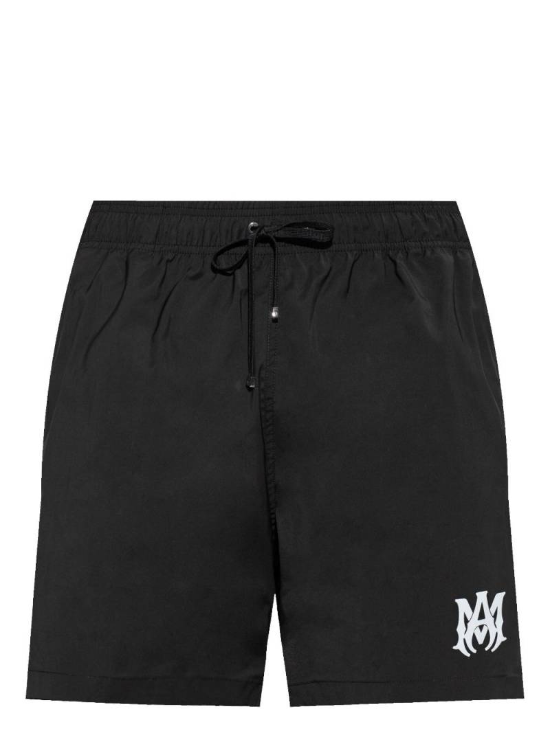 AMIRI logo-print swim shorts - Black von AMIRI