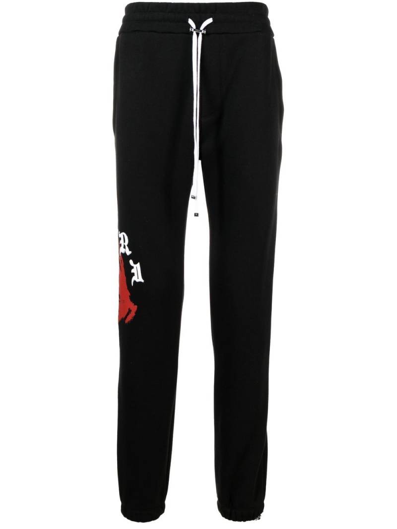 AMIRI logo-print track pants - Black von AMIRI