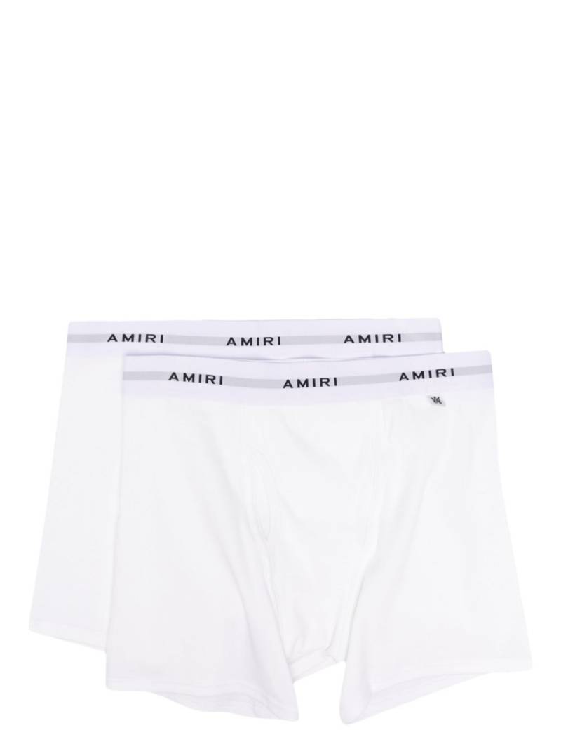 AMIRI logo-waistband boxers (pack of two) - White von AMIRI