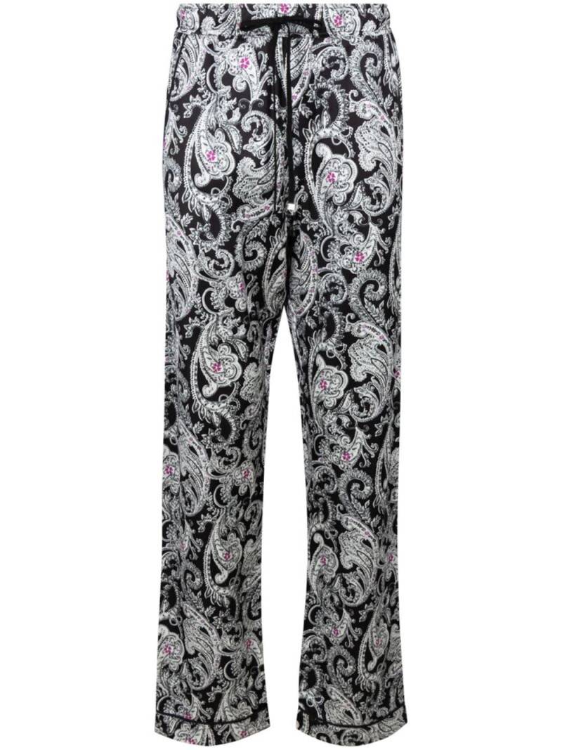 AMIRI paisley-print "Black and White" trousers von AMIRI