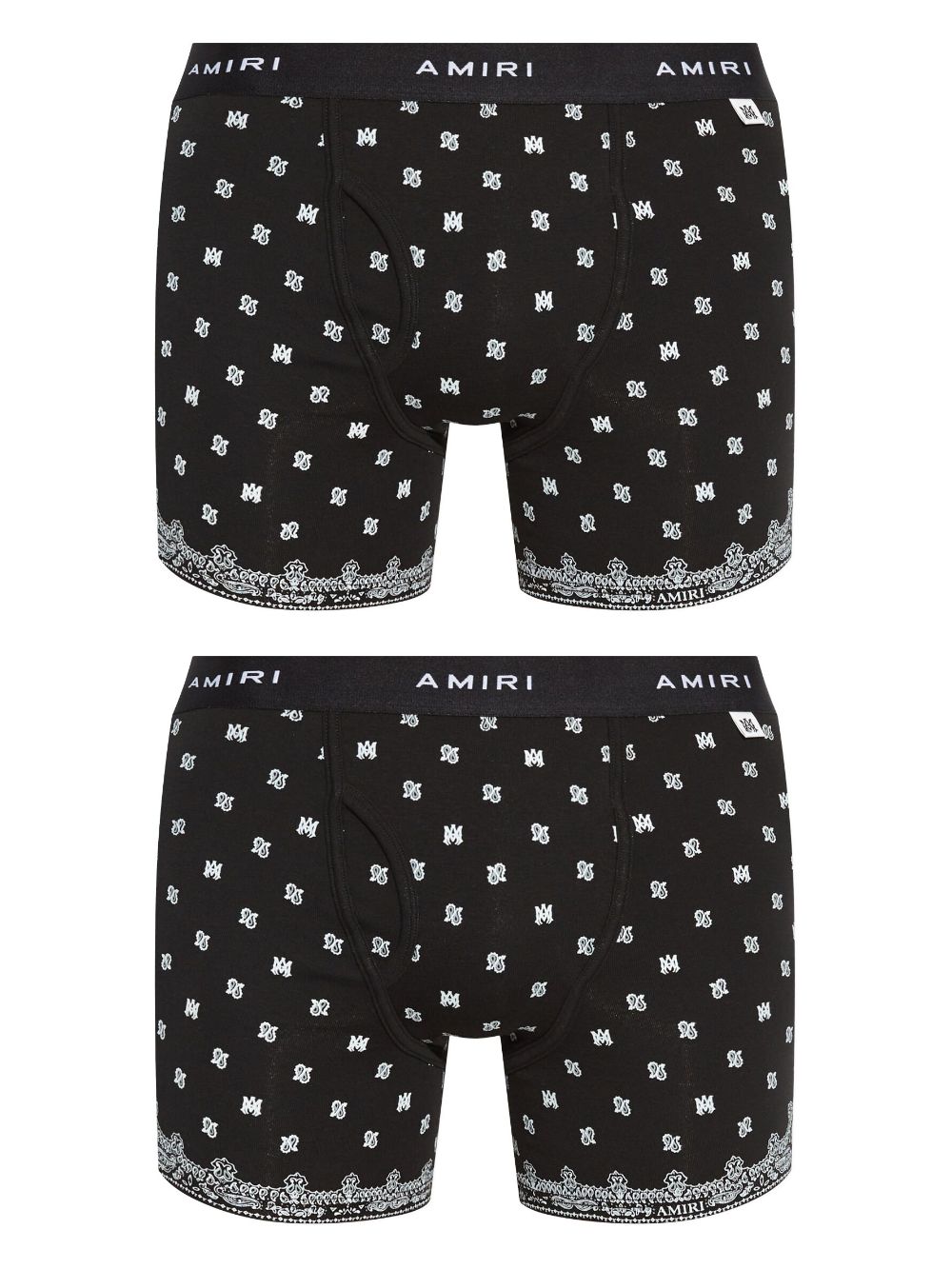 AMIRI paisley print briefs (pack of two) - Black von AMIRI