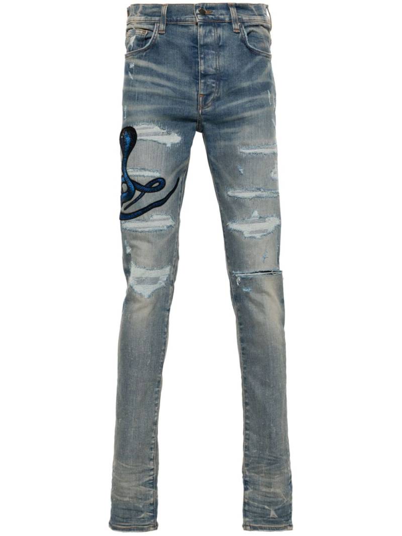 AMIRI patch-detail jeans - Blue von AMIRI