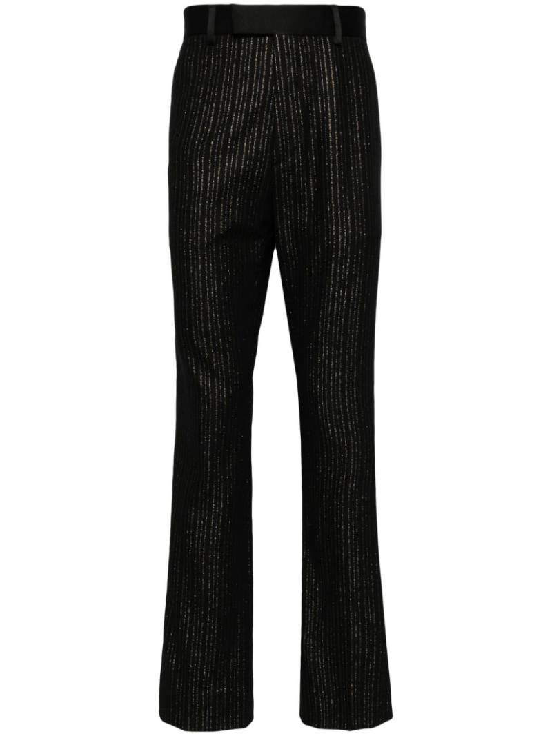 AMIRI pinstriped wool-blend trousers - Black von AMIRI