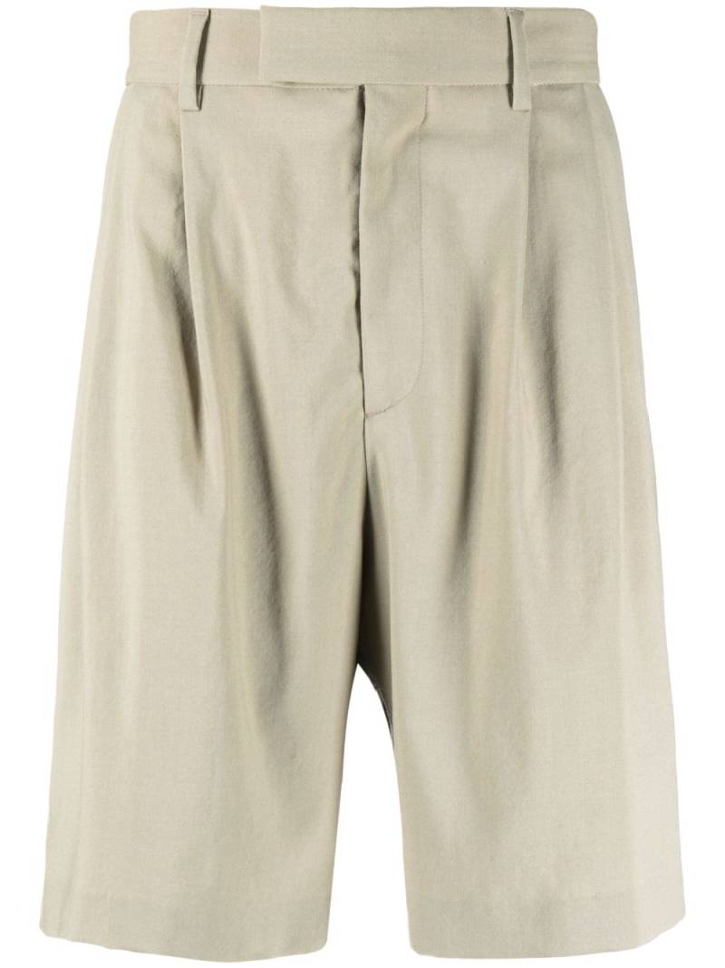 AMIRI pleated wool-blend shorts - Neutrals von AMIRI