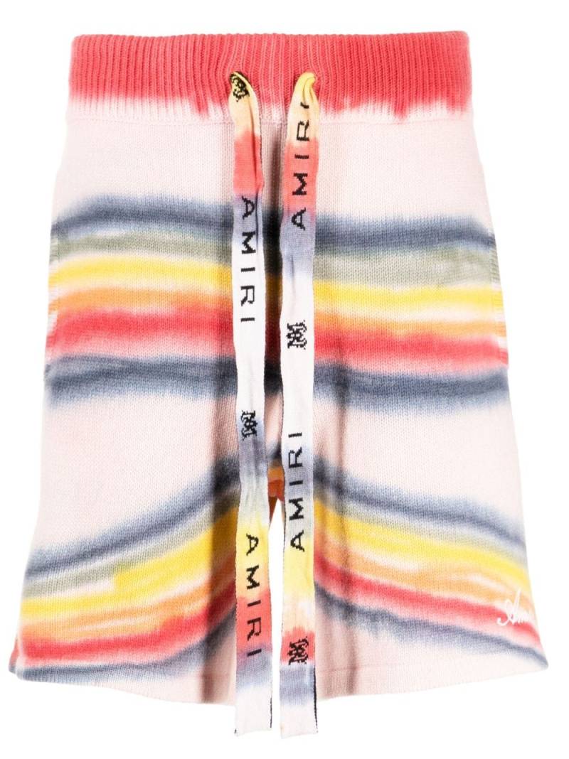 AMIRI rainbow tie-dye track shorts - Orange von AMIRI