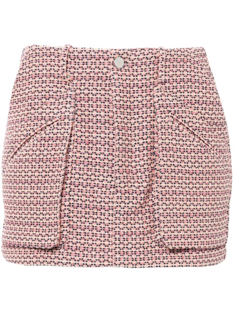 AMIRI tweed mini skirt - Pink von AMIRI