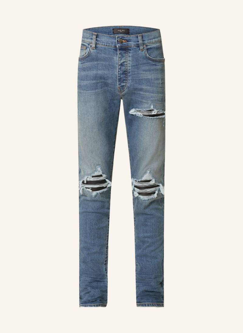 Amiri Destroyed Jeans mx1 Plaid Skinny Fit blau von AMIRI