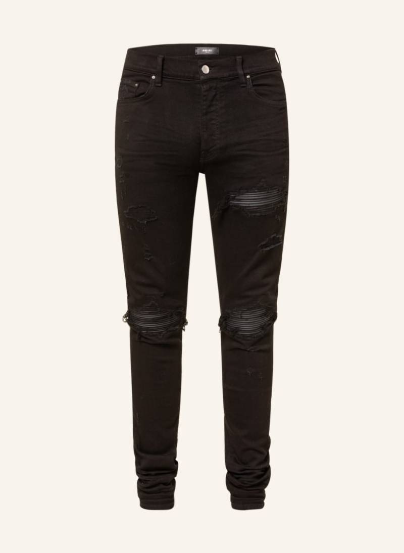 Amiri Destroyed Jeans mx1 Plaid Skinny Fit schwarz von AMIRI