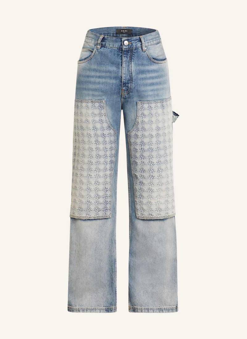 Amiri Jeans Debossed Regular Fit blau von AMIRI