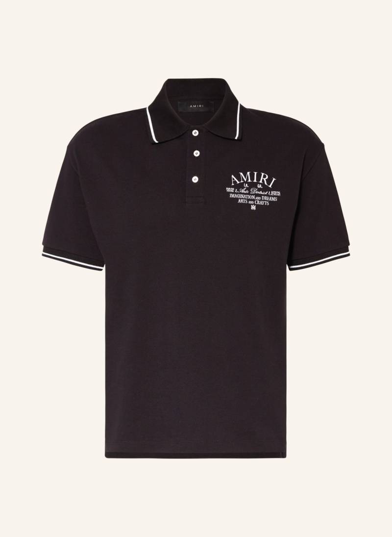 Amiri Piqué-Poloshirt schwarz von AMIRI