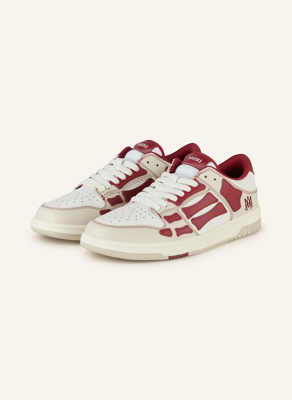 Amiri Sneaker Varsity Skel Top Low rot von AMIRI