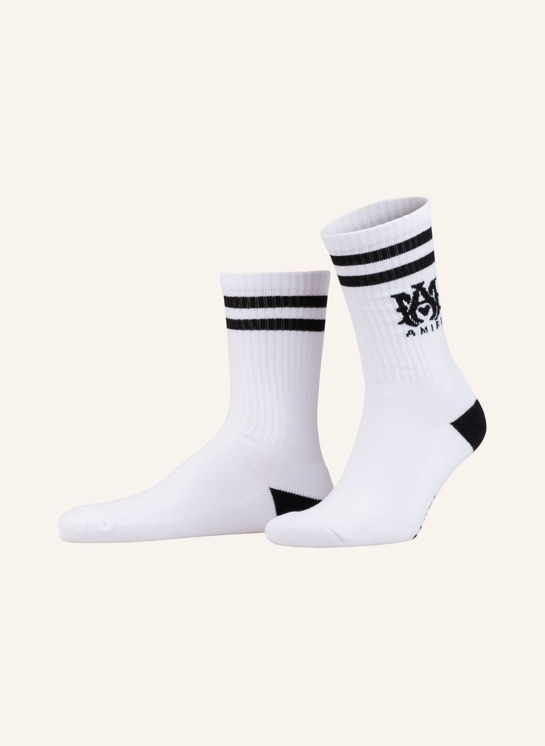 Amiri Socken Ribbed Athletic weiss von AMIRI