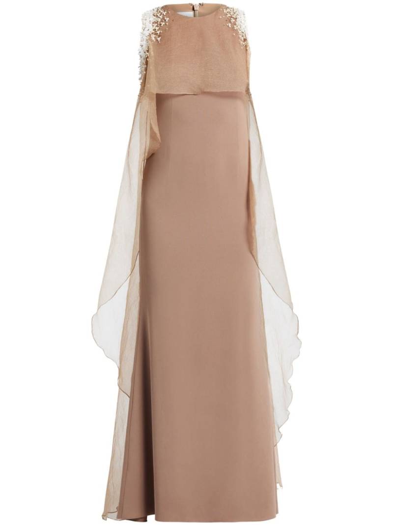 ANATOMI Aravie bead-embellished gown - Brown von ANATOMI