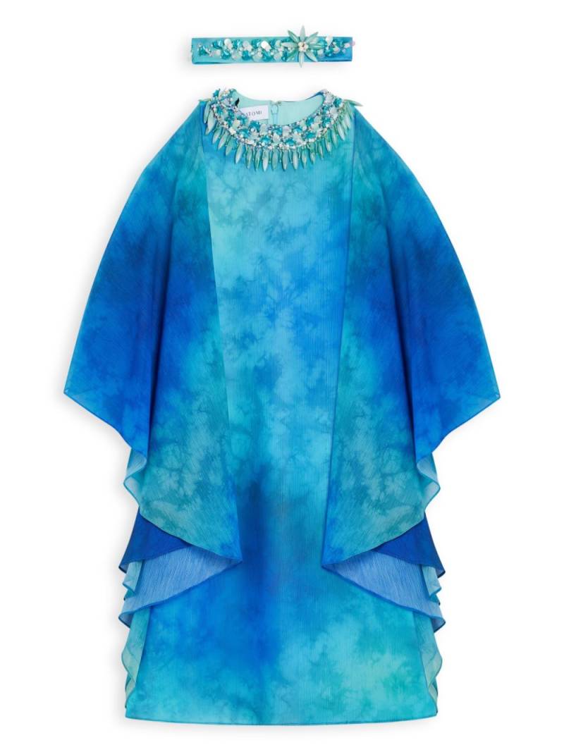 ANATOMI tie-dye sequin-embellished dress - Blue von ANATOMI